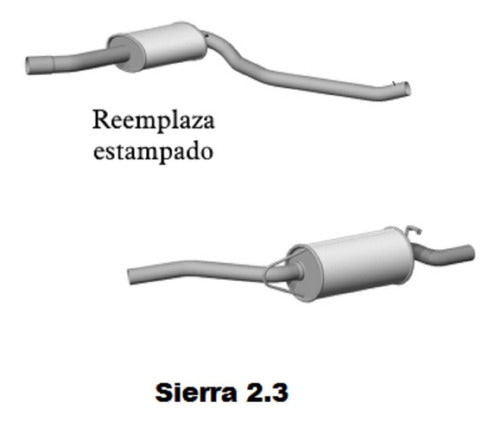 Escapes Bedoya Caño De Escape Silenciador Y Precamara Ford Sierra 1