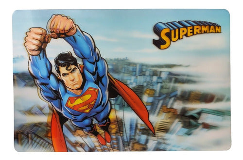 Idelar Set of 6 3D Batman Superman Placemats for Kids 0