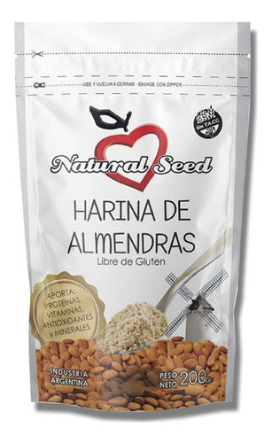 Natural Seed Almond Flour | Free Gluten | 200g X2 1