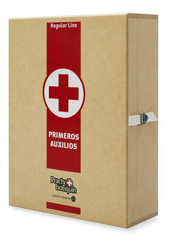 Prakty Botiquín First Aid Wooden Cabinet 29 Pieces 0