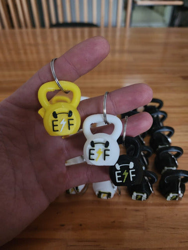 Bs.impresiones3d Customized Keychain - 75 Pack - Kettlebell Logo - Perfect for Gym Lovers 4