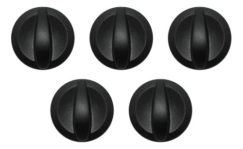 Peabody Black 5 Knob Set for Electric Stove 0