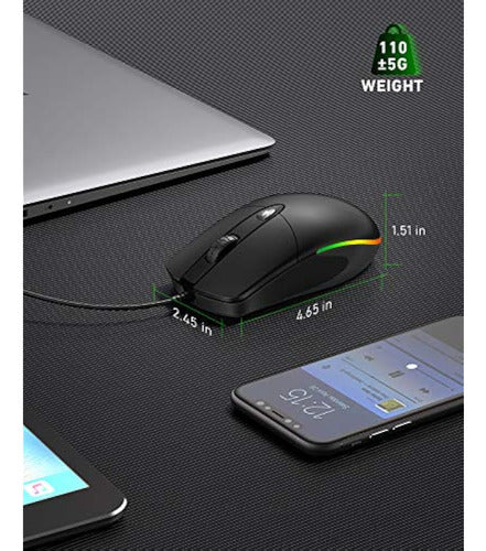 Kkuod Ergonomic Wired Mouse 5