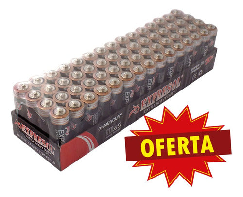 Pila Aaa Caja De 60 Pilas Triple A Comunes Salinas 1,5v 1