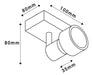 Unilux Lampara Spot De Adosar Orientable Blanca 4