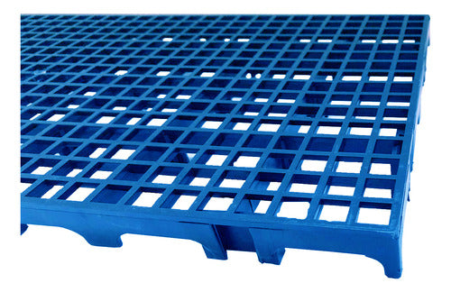 02 Palete Pallets / Pisos E Estrados Em Plastico Azul 0