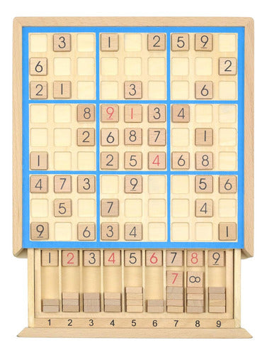 Juego De Sudoku De Madera, 81 Cuadrículas, Para Todos 0