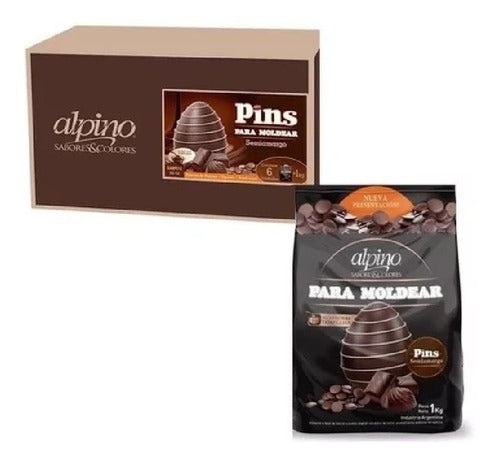 Alpino Chocolate Pins Lodiser Box X 6 Kg 0