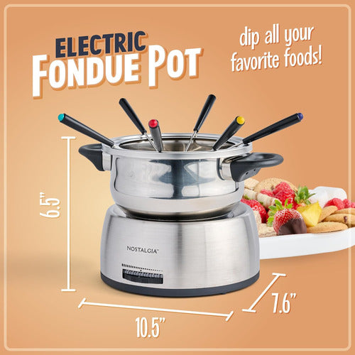 Tetera Eléctrica De Fondue Para Queso Y Chocolate De 6 Tazas 1