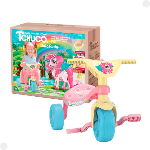 Triciclo Tchuco Unicórnio Rosa 0626 - Samba Toys 0