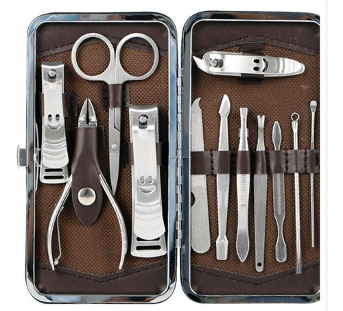 High-Quality 12-Piece Manicure Pedicure Set Case 0