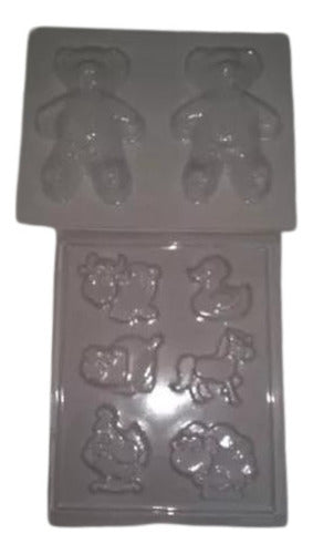 Rincon De Artes Moldes De Plastico Para Velas Jabones Chocolate, Resina 0