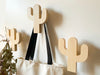 Children's Wall Mounted Cactus Shaped Coat Rack, Lacquered 11