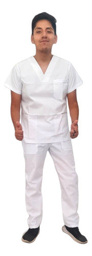 HL AMBOS Classic Unisex Jumpsuit in White Size 62-64 1