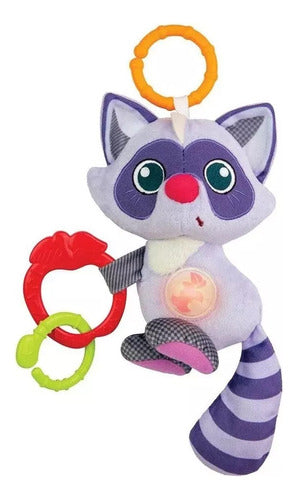 Winfun Plush Pendant Raccoon with Sound Rattle 1