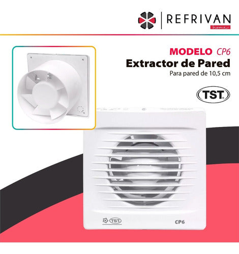 Extractor De Aire Para Baño Tst Cp6 1