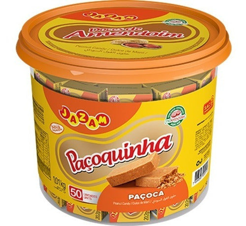 Tarro De Pacoquitas Dulce De Mani Jazam 1,01 Kg 50 Unidades 0