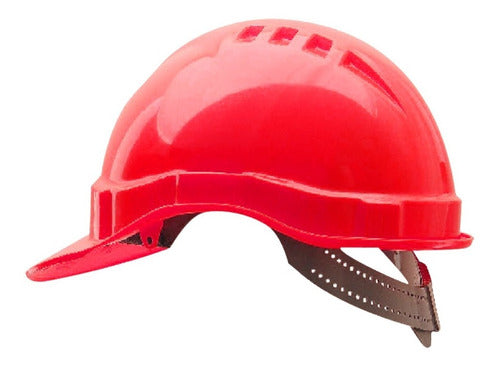 Casco De Seguridad De Obra Libus Certificado Unit Rojo 0