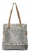 Myra Bag Women's Tote Bags El Gitano Recycled Canvas and Genuine Leather 2