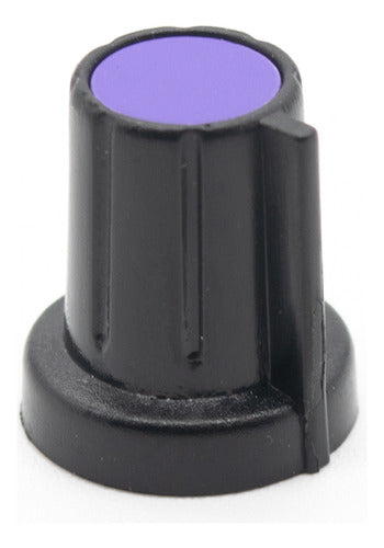 Violet 17mm x 19mm Splined Shaft Potentiometer Knob 0