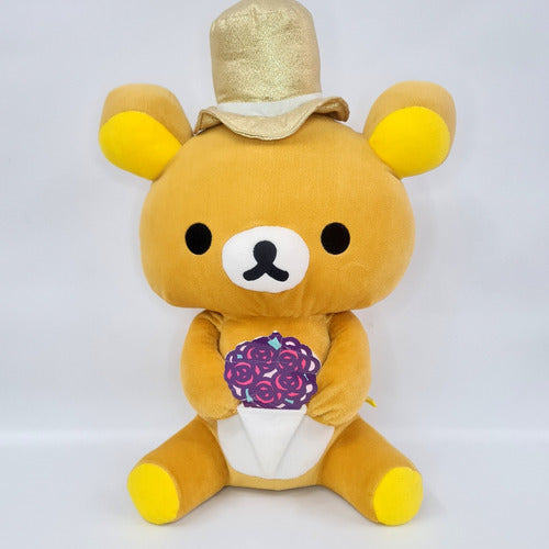 San X Rilakkuma Plush with Golden Hat 40cm Green Camel 1