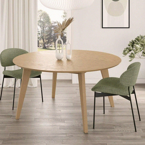 Mundo Pino Retro Vintage Round Dining Table 120 Cm Diameter 3