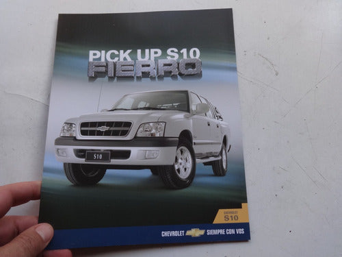 Chevrolet Folleto Agencia S10 Pick Up No Catalogo No Manual 0