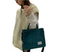 Set of 2 Small Women's Handbags Crossbody Shoulder Bag in Soft Corduroy Fabric 38