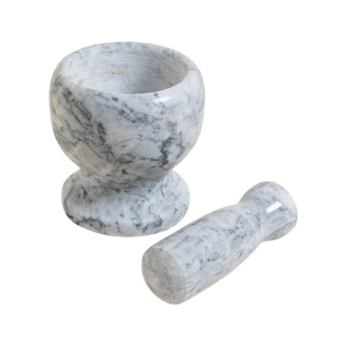 Gray Marble Mortar 10x15cm with Pestle by Mish 2