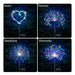 Botfal Solar Garden Lights, Outdoor Firework Lights - 4 Pack 120 LED Waterproof Decorative Starburst Lights 2