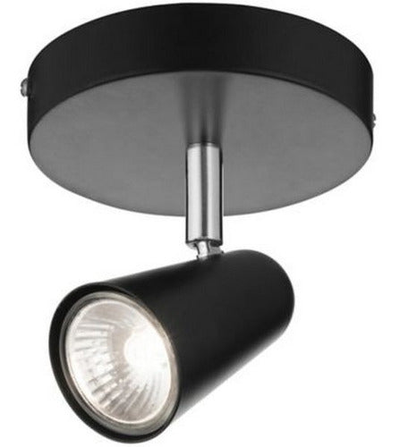 Just Home Collection Nali 1L GU10 Black Wall Sconce 0