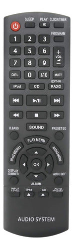 Control Remoto Para Equipos De Sonido Panasonic Sc-hc35 Sc-h 0