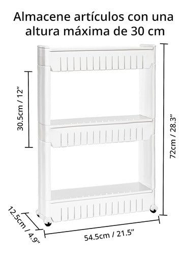 Everest Multi-Purpose Organizer Cart 3 Levels Space Saver 2