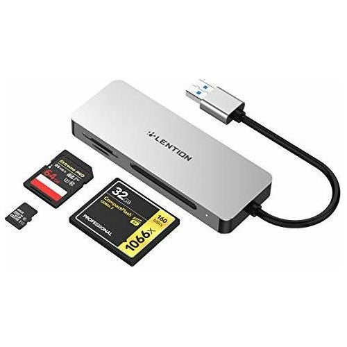 Lention USB 3.0 to CF/SD/Micro SD Card Reader, SD 3.0 Card A 3