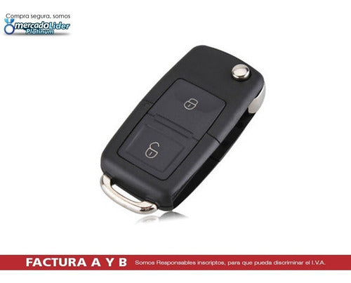Volkswagen Key Fob Shell Cover Amarok Gol Golf 2-Button Panic Button Offer !! 3