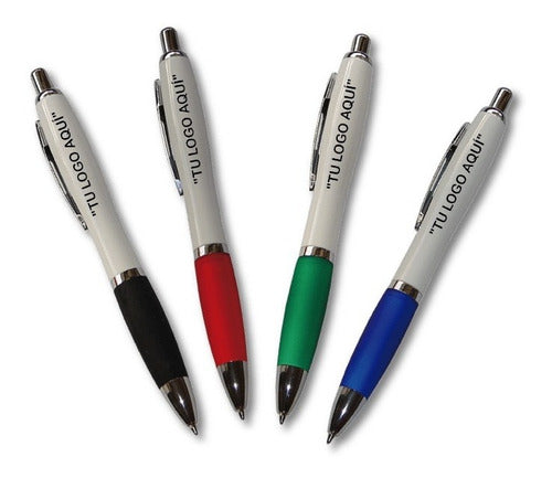 100 Personalized Retractable Pens - Madrid Model 0