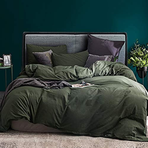 Ecocott 3-Piece Queen Duvet Cover Set 100% Cotton 0