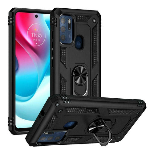 Generic Reinforced Case with Ring Compatible with Motorola Moto G60S 0