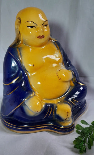 Buda Antigo Década De 60 Escultura Em Porcelana 5