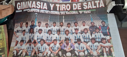 Sólo Fútbol Super Gigante Poster Gimnasia Y Tiro De Salta 1992/93 0