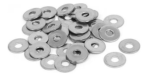Flat Zinc-Plated Iron Washer 1/4 (6mm) x 500 Units 1