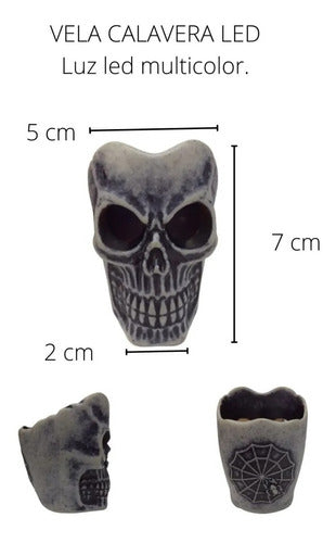 Generic LED Skull Candle Halloween 1