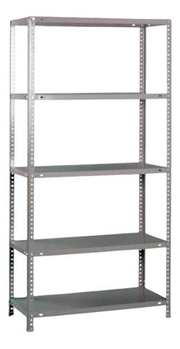 Lumax Metal Shelving Unit 120x45x200 Cm With 5 Shelves 0