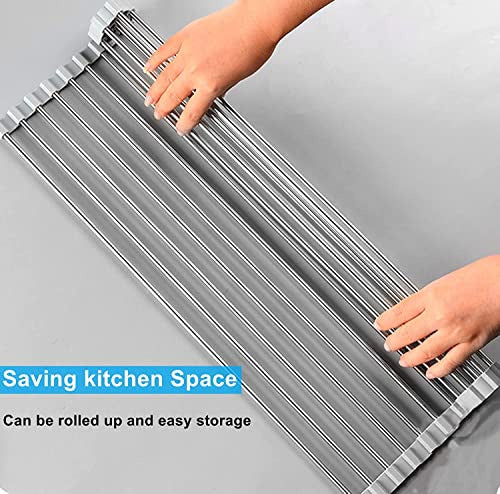 Seropy Roll Up Dish Drying Rack 52x34.8 - Grey 1