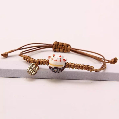 Burdah Lucky Bracelet Maneki-neko Coffee Protection 1