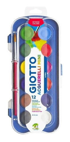 Acuarela Giotto X 12 Colores + Pincel De Regalo 0