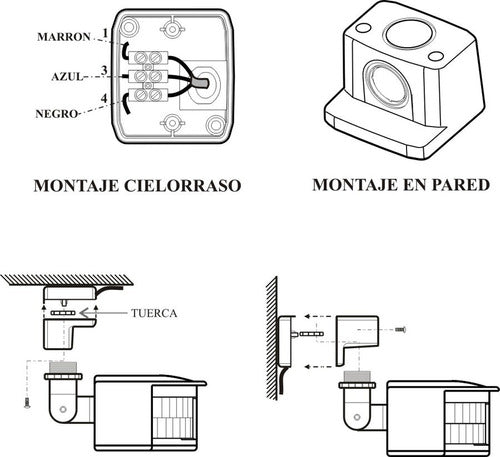 Sensor Secuen Sensor De Movimiento 110° Apto Led Ipb-1000 4