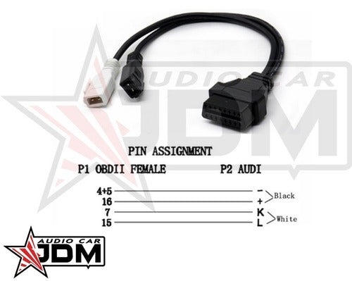 Adaptador Vag 2x2 Pin A Obd2 16 Pin + Regalo - Jdm 5