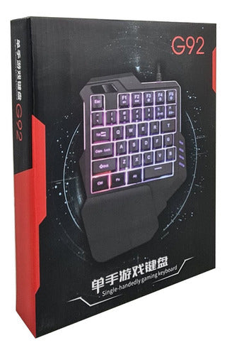 Redthunder Mini Gamer Keyboard Ergonomic One-Handed 35 Keys 5