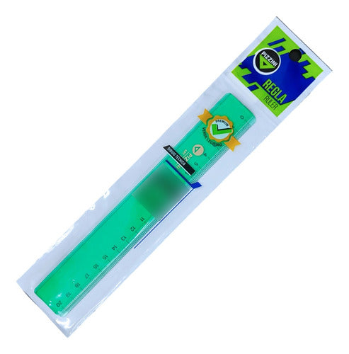 Pizzini Acrylic Ruler 20 cm - Green 0